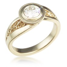 Spiral Galaxy Pave Engagement Ring Spiral Galaxy Pave Engagement Ring