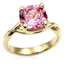Twisted Solitaire Engagement Ring