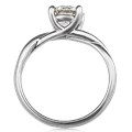 Twisted Solitaire Engagement Ring