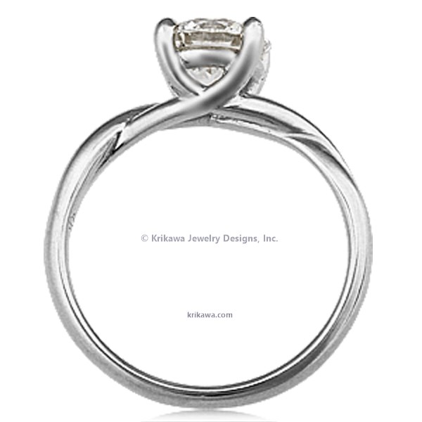 Twisted Solitaire Engagement Ring