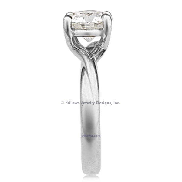 Twisted Solitaire Engagement Ring