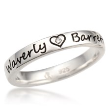 Word & Gemstone Ring