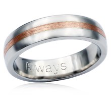 Center Gold Inlay Band