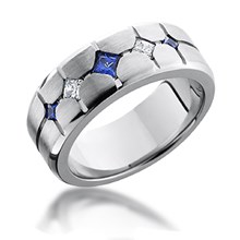 Sapphire & Diamond Band