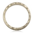 Hand Engraved Swirl Wedding Band 