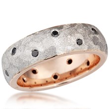 Diamond Machinist Wedding Band