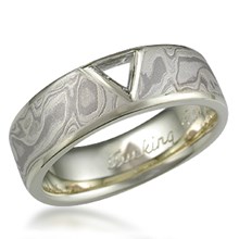 Macle Mokume Wedding Band