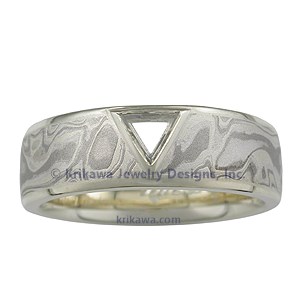 Macle Mokume Wedding Band