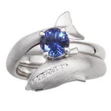 Dolphin Bridal Set - top view