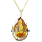 Organic Pear Pendant
