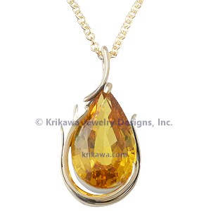 Organic Pear Pendant