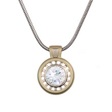 Two-Tone Spokes Pendant