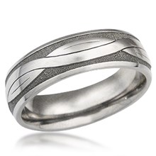 Garden Trellis Men's Wedding Band
