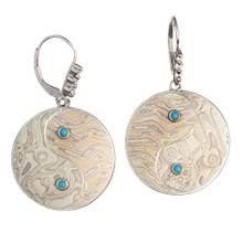 Yin Yang Mokume Earrings