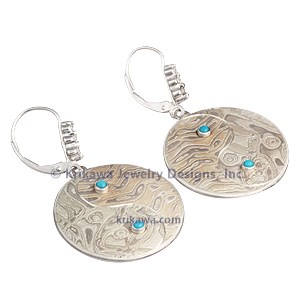 Yin Yang Mokume Earrings