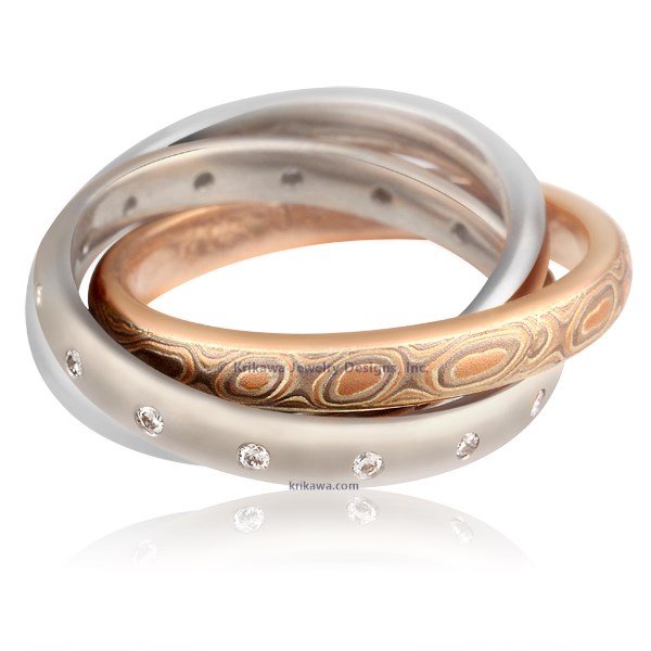 Mokume Rolling Ring