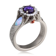 Fountain of Life Engagement Ring