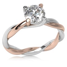 Tight Twisted Engagement Ring