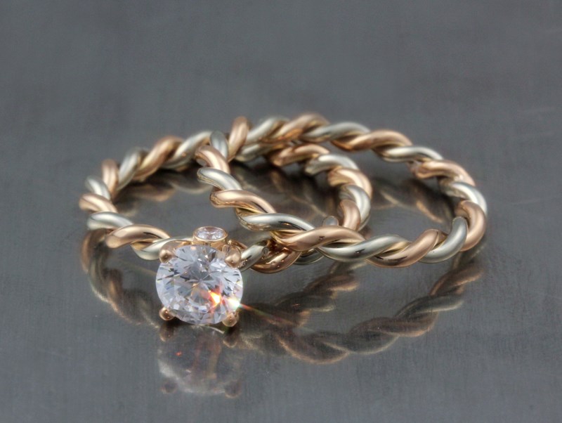 Tight Twisted Engagement Ring