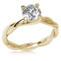 Tight Twisted Engagement Ring