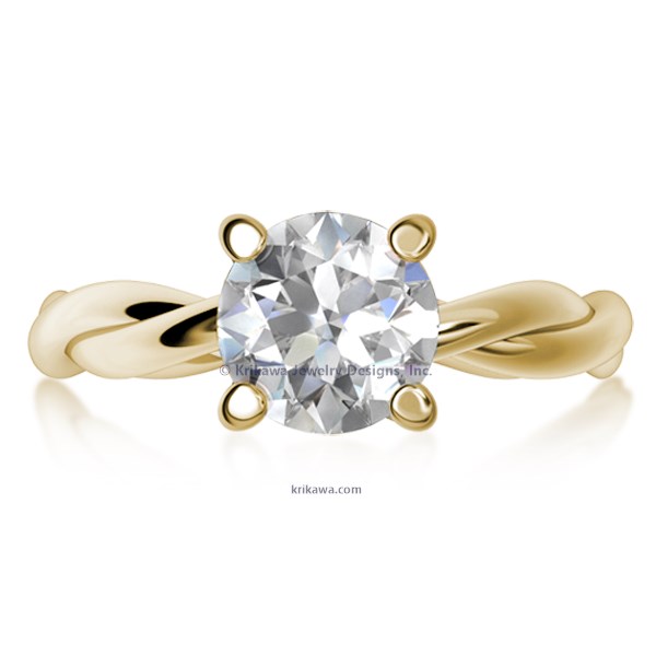 Tight Twisted Engagement Ring