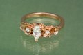 Floral Bouquet Marquise Engagement Ring in Rose Gold
