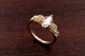 Floral Bouquet Marquise Engagement Ring