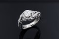 Goddess Diamond Wreath Engagement Ring