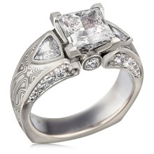 Elegant Mokume Carved Curls