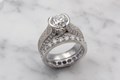 Mokume Juicy Light Bezel Engagement Ring