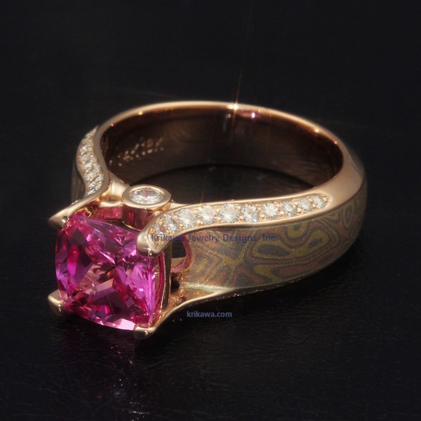 Sapphire Juicy Light Engagement Ring