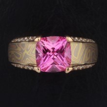Sapphire Juicy Light Engagement Ring - top view