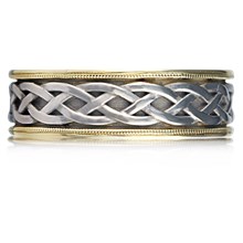 Vintage Celtic Knot  Band - top view