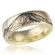 Mount Rainier Wedding Band