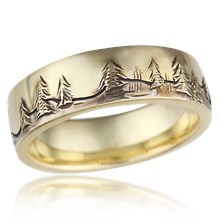 Nature Wedding Band