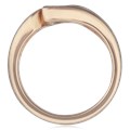 Mokume Wave Engagement Ring - Marquise 