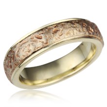 Ancient Roman Wedding Band with Rails