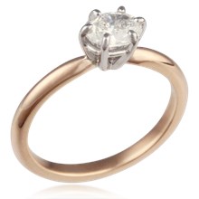 Unique Oval Diamond Solitaire