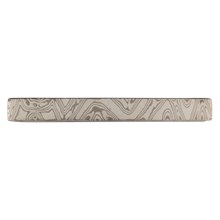 White Mokume Tie Bar - top view