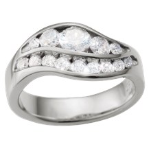 Swan Lake Engagement Ring - top view