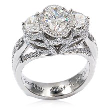 Phantom Mask Halo Engagement Ring