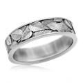 Birch Leaf Wedding Band