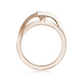 Mokume River Twist Engagement Ring