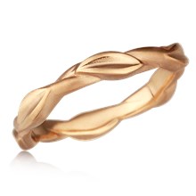 Leaf Wedding Band