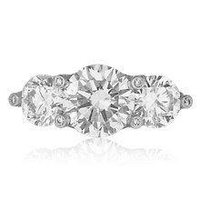 Queens Crown Engagement Ring - top view