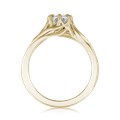 Embracing Tree Branch Engagement Ring With Round Diamond