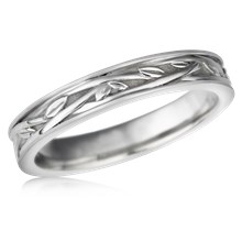 Woven Vine Wedding Band