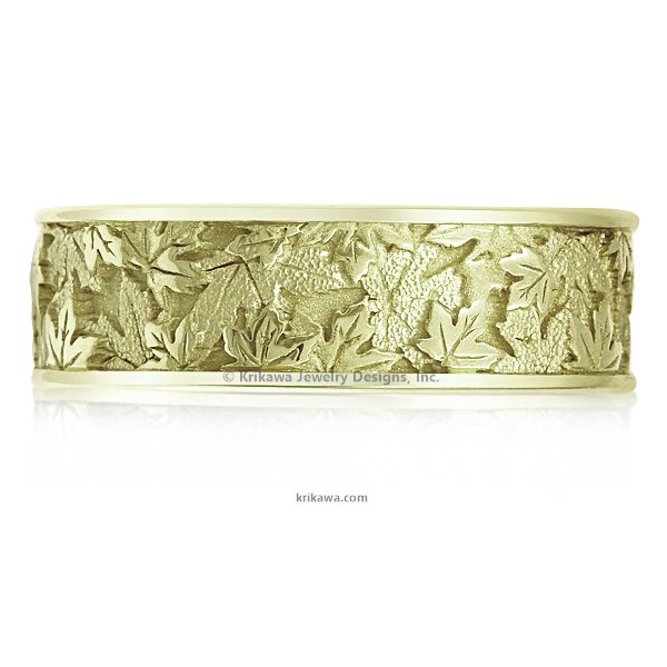 Maple Leaf Wedding Band