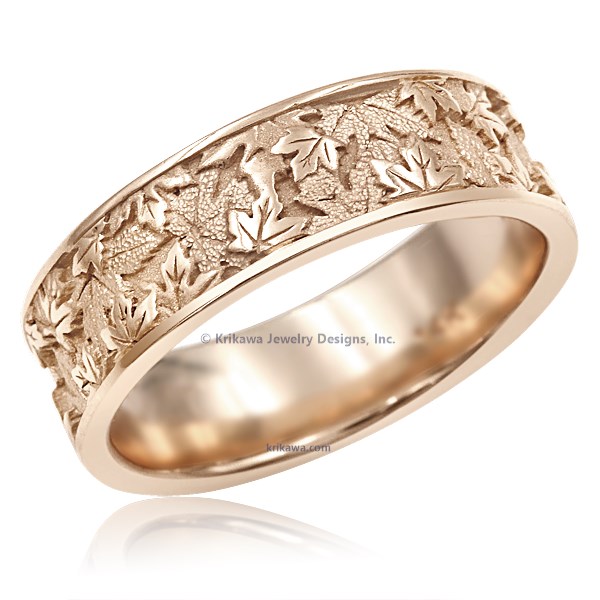 Maple Leaf Wedding Band