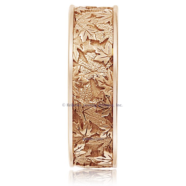 Maple Leaf Wedding Band